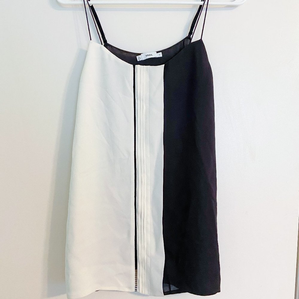 Black and White Vice Color-block Cami